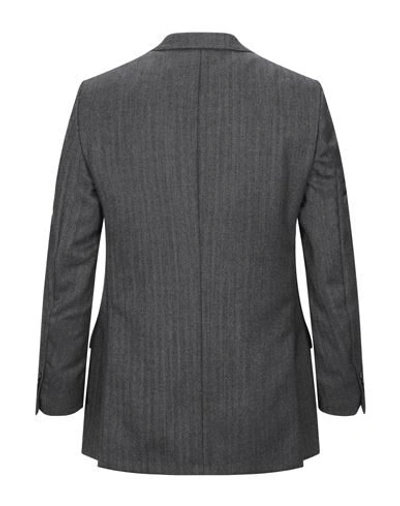 Shop Lubiam Suit Jackets In Lead