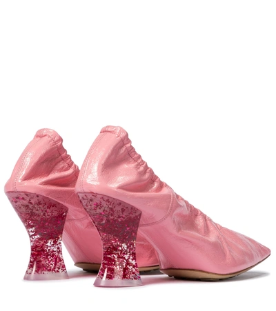 Shop Bottega Veneta Almond Leather Pumps In Pink