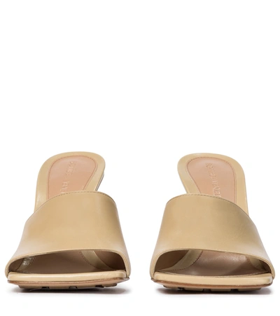 Shop Bottega Veneta Stretch Leather Sandals In Beige