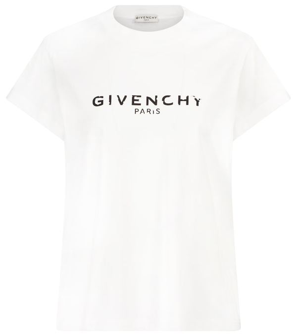Givenchy White Masculine 'paris' Logo T-shirt | ModeSens