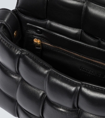 Shop Bottega Veneta Padded Cassette Shoulder Bag In Black