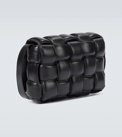 Shop Bottega Veneta Padded Cassette Shoulder Bag In Black