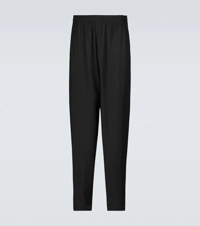 Shop Balenciaga Snap Button Pants In Black