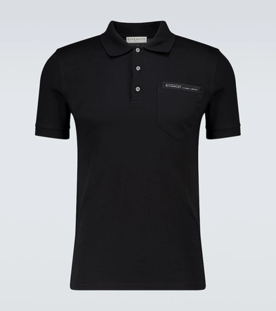 Shop Givenchy Slim-fit Short-sleeved Polo Shirt In Black