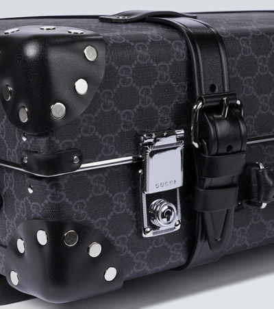 Shop Gucci Globe-trotter X  Gg Carry-on Suitcase In Black