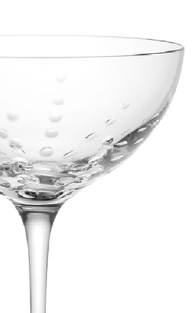 Shop Asprey Mouthblown Bubble Champagne Saucer In White