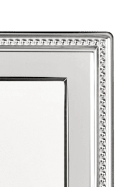 Shop Christofle Perles 4x6 Picture Frame In Silver