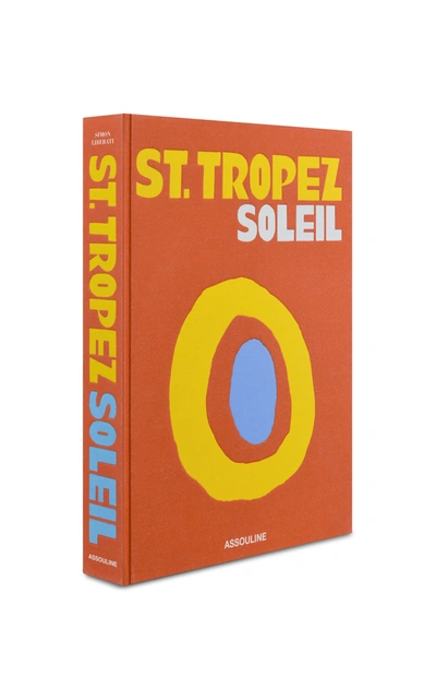 Shop Assouline St. Tropez Soleil Hardcover Book In Orange