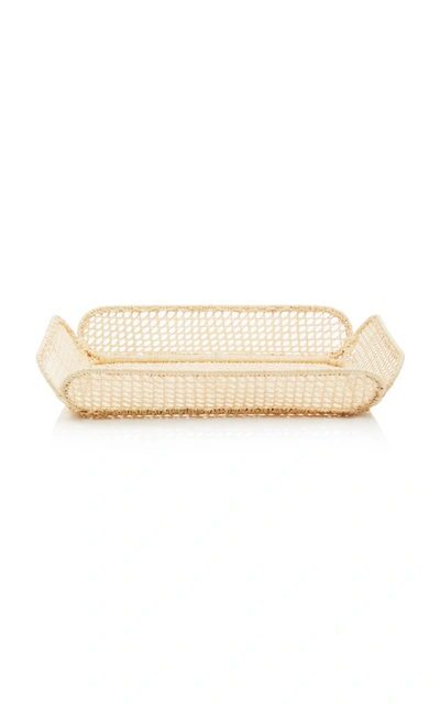 Shop Moda Domus Set-of-five Raffia Nesting Baskets In Neutral