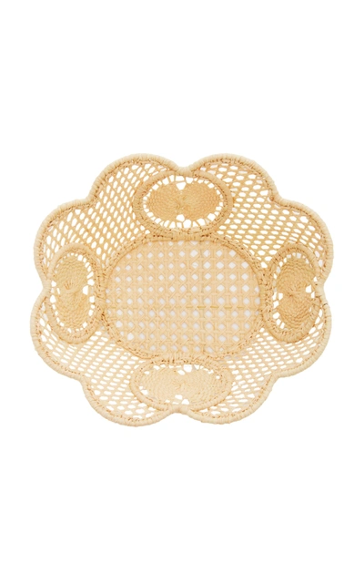 Moda Domus Set-of-4 Small Oval Raffia Bowls In Neutral