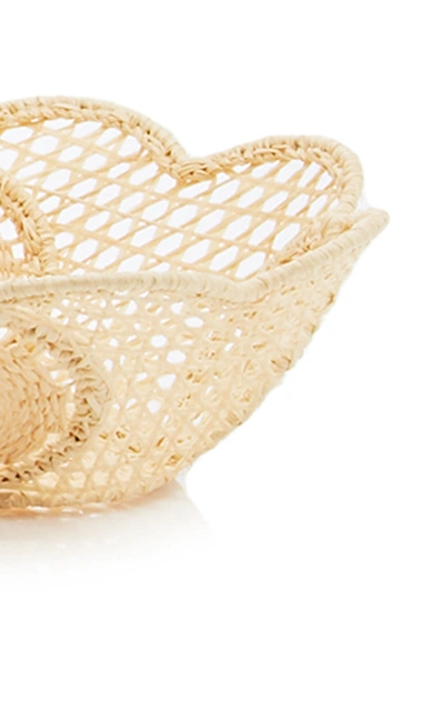 Shop Moda Domus Set-of-4 Small Oval Raffia Bowls In Neutral