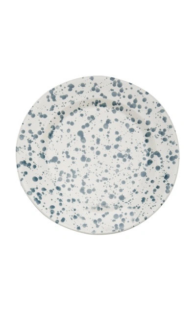 Este Ceramiche Set-of-four Ceramic Dessert Plates In Grey,white