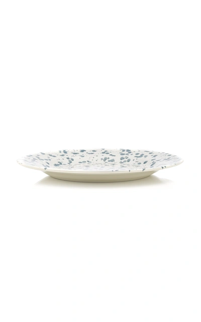 Shop Este Ceramiche Set-of-four Ceramic Dessert Plates In Grey,white