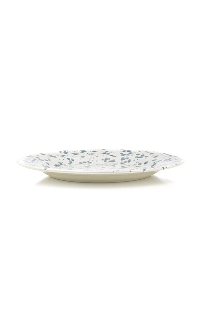 Este Ceramiche Set-of-four Ceramic Dessert Plates In Grey,white