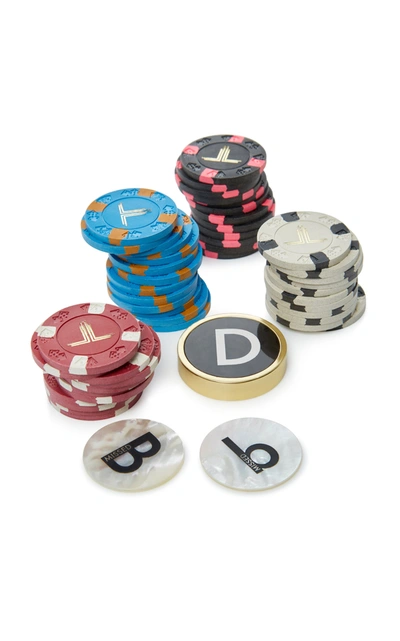 Shop Alexandra Llewellyn Skull Poker Set In Black