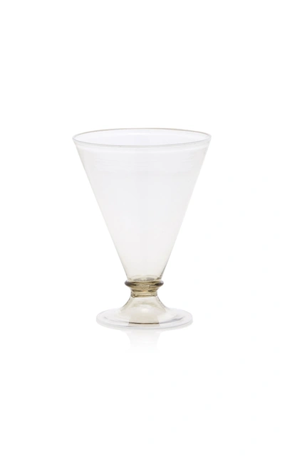 Shop Davide Fuin Footed Wine Glass In Grey