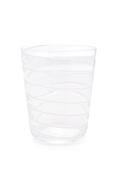 Shop Nason Moretti Water Glass In Black,white