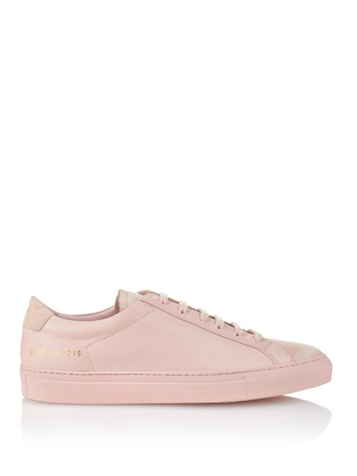 Common Projects Original Achilles Nappa Leather Sneakers, Pink In Light-pink