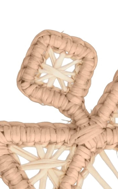 Shop Mercedes Salazar Set Of 4 Star Snowflake Napkin Rings In Pink