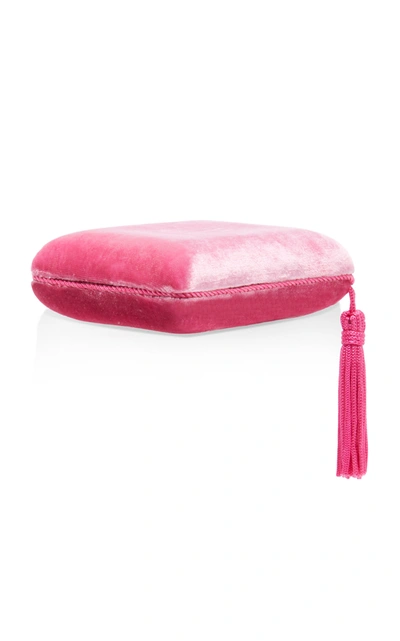 Shop Sophie Bille Brahe Tasseled Velvet Jewelry Box In Pink