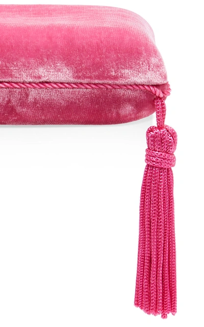 Sophie Bille Brahe Pink Velvet Tassel Jewellery Box In Pink