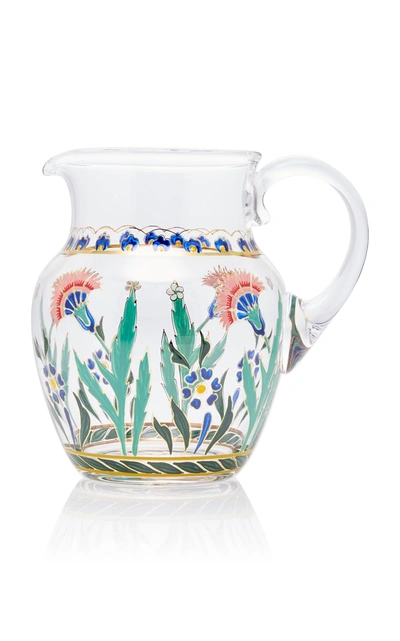 Shop Lobmeyr Painted Glass Pitcher In Multi