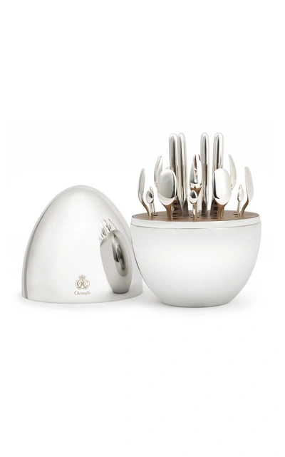 Shop Christofle Mood Party Set In Silver
