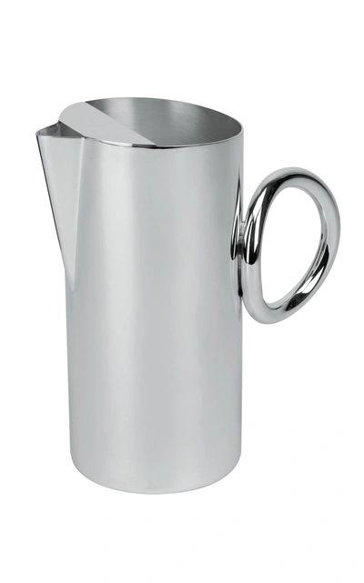 Shop Christofle Vertigo Water Pitcher In Silver