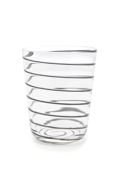 Shop Nason Moretti Water Glass In Black,white