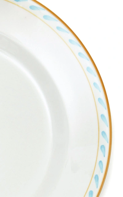 Shop Este Ceramiche Set-of-four Ceramic Dinner Plates In Blue