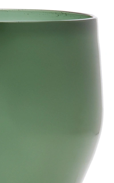 Shop Davide Fuin Bosco Footed Wine Glass In Green