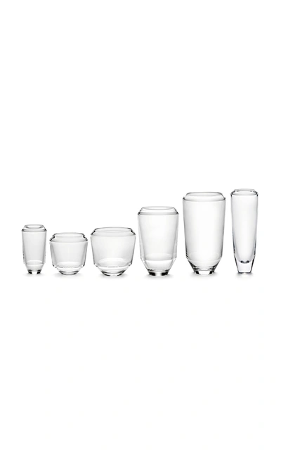 Shop Ann Demeulemeester For Serax Set-of-four Lee 35 Cl Glass In White