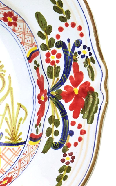 Moda Domus Set-of-four Porcelain Soup Plates In Multi