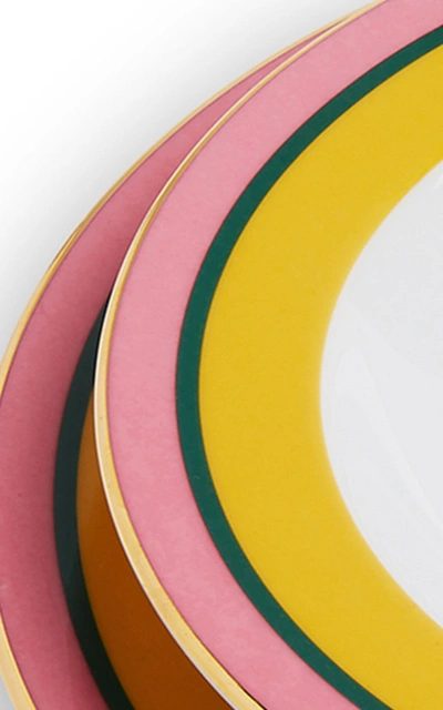 Shop La Doublej Housewives Soup And Dinner Plates Set In Multi