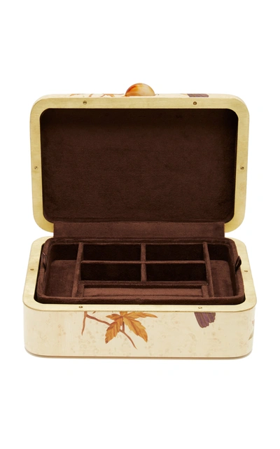 Shop Silvia Furmanovich Mockingbird Marquetry Jewelry Box In Ivory