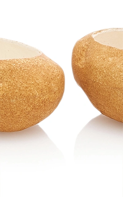 Moda Domus Set-of-two Ceramic Potato Bowls In Neutral