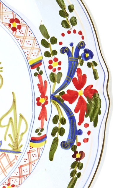 Moda Domus Set-of-four Porcelain Dinner Plates In Multi