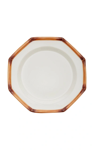 Este Ceramiche Set-of-four Ceramic Dinner Plates In Brown