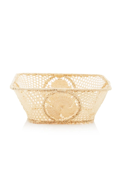 Moda Domus Set-of-3 Nesting Raffia Bowls In Neutral