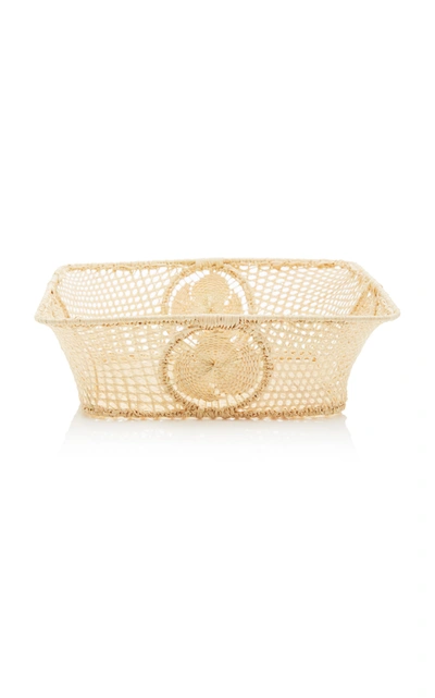 Moda Domus Set-of-3 Nesting Raffia Bowls In Neutral