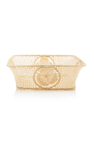 Moda Domus Set-of-3 Nesting Raffia Bowls In Neutral