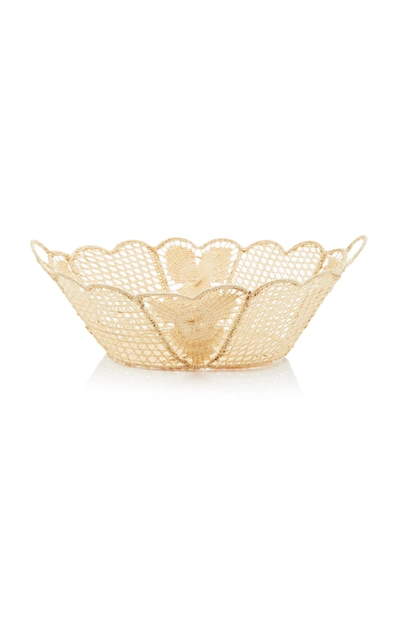 Moda Domus Set-of-2 Large Oval Raffia Bowls In Neutral
