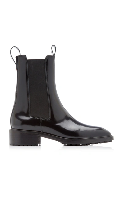 Shop Aeyde Women's Simone Leather Chelsea Boots In Black