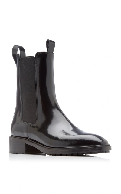 Shop Aeyde Women's Simone Leather Chelsea Boots In Black
