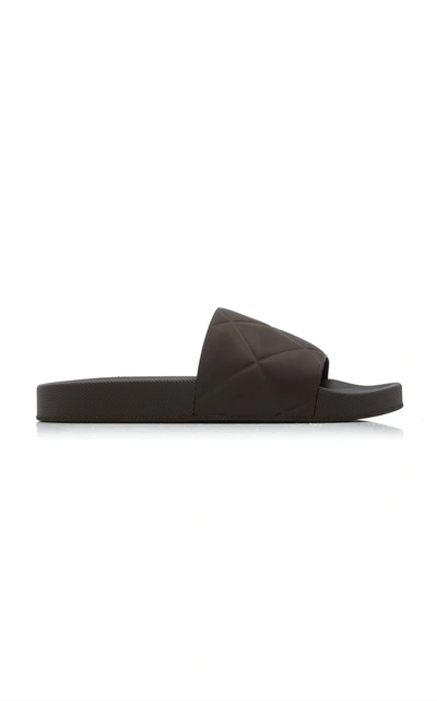 Shop Bottega Veneta The Slider Sandals In Brown