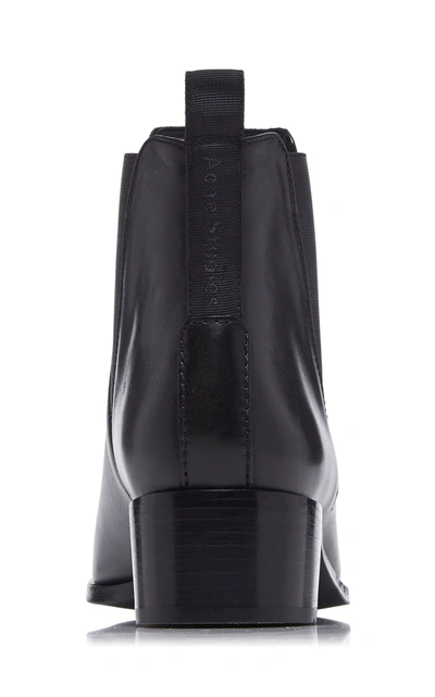 Shop Acne Studios Jensen Leather Chelsea Boots In Black