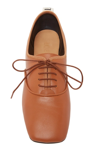 Loewe Lace-up Ballerina Shoes In Brown | ModeSens