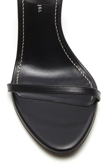 Shop Proenza Schouler Leather Mirrored Block Heel Sandals In Black