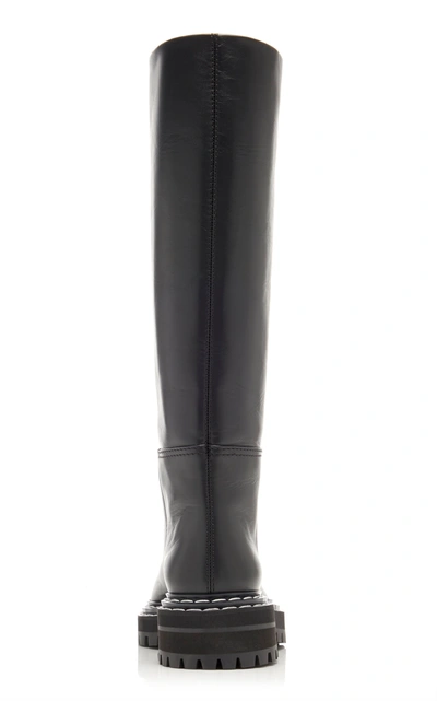 Shop Proenza Schouler Women's Leather Knee High Boots In Black