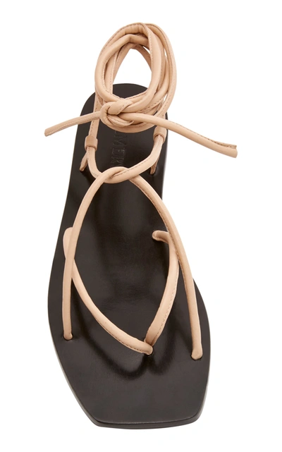 Shop A.emery Hazel Leather Sandals In Neutral